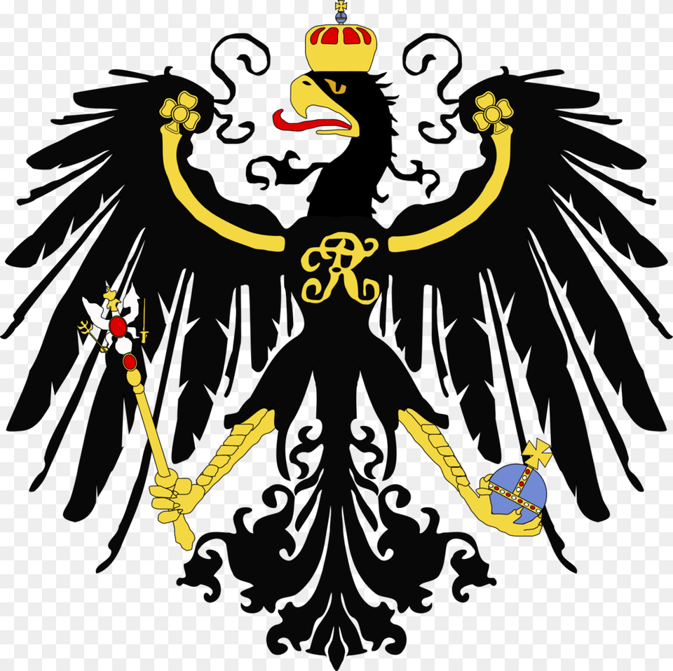 Prussia Flag Clipart, Person, Emblem, Symbol Free Png