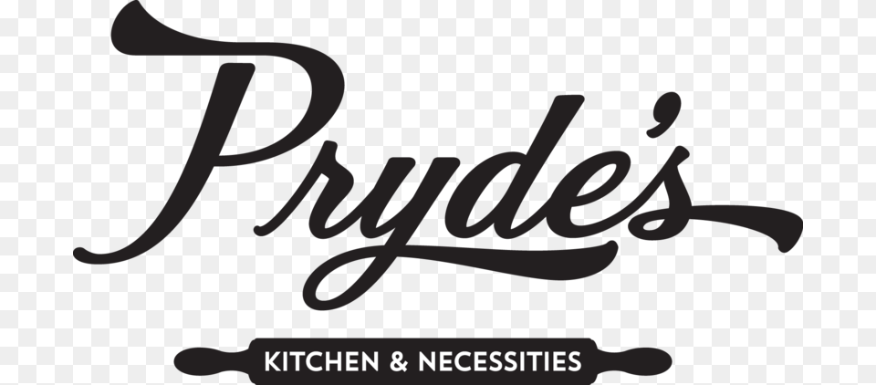 Pryde S Kitchen Amp Necessities Calligraphy, Text, Handwriting Free Transparent Png