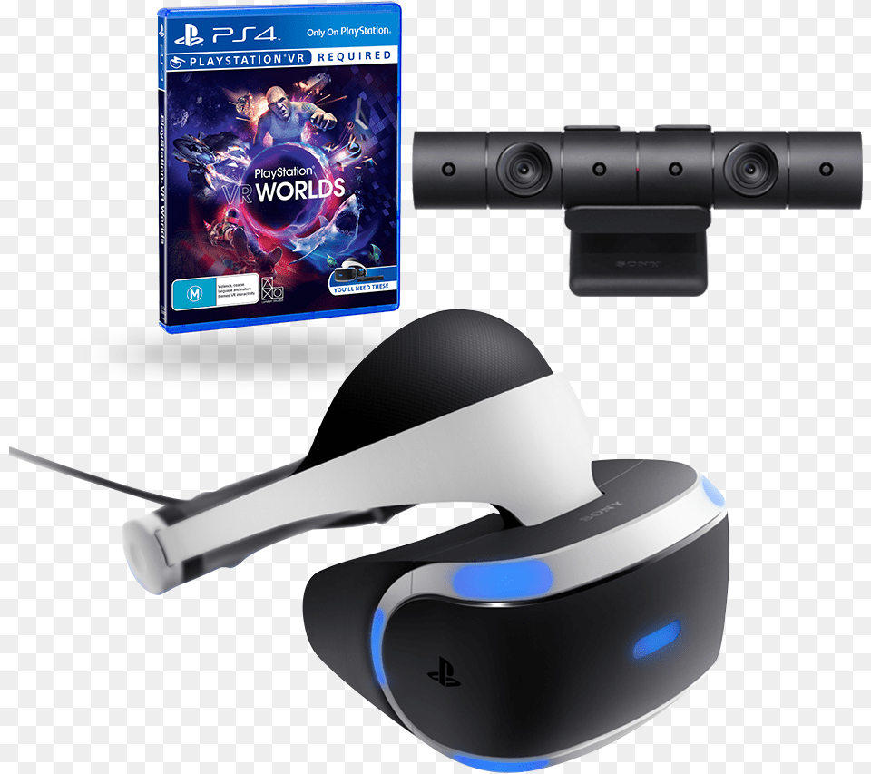Ps Vr Starter Pack Product Imagetitle Ps Vr Ps4 Virtual Reality, Electrical Device, Microphone, Electronics, Person Png Image