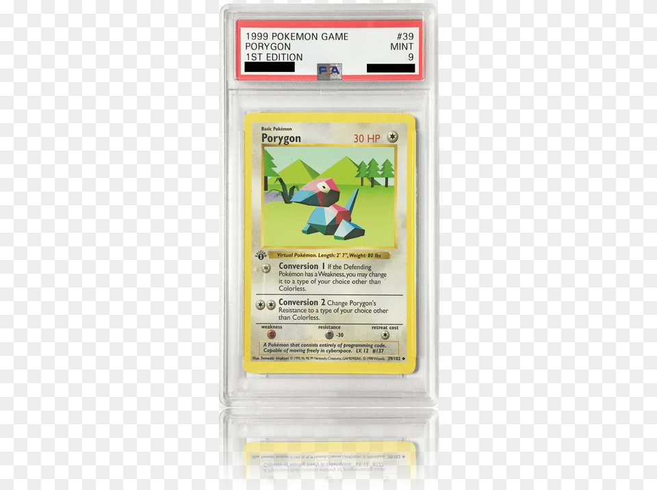 Psa 9 Edition Porygon Porygon Base Set, Paper, Text, Advertisement, Poster Free Png Download