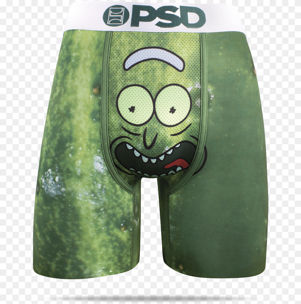 Psd Green Rick And Morty Pickle Rick Boxer Briefs Rick And Morty Pickle Rick, Food, Produce Png