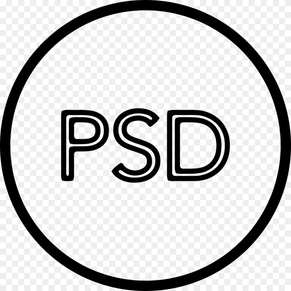 Psd In Circle Outline Comments Rivers And Robots Logo, Text, Symbol, Number Free Png