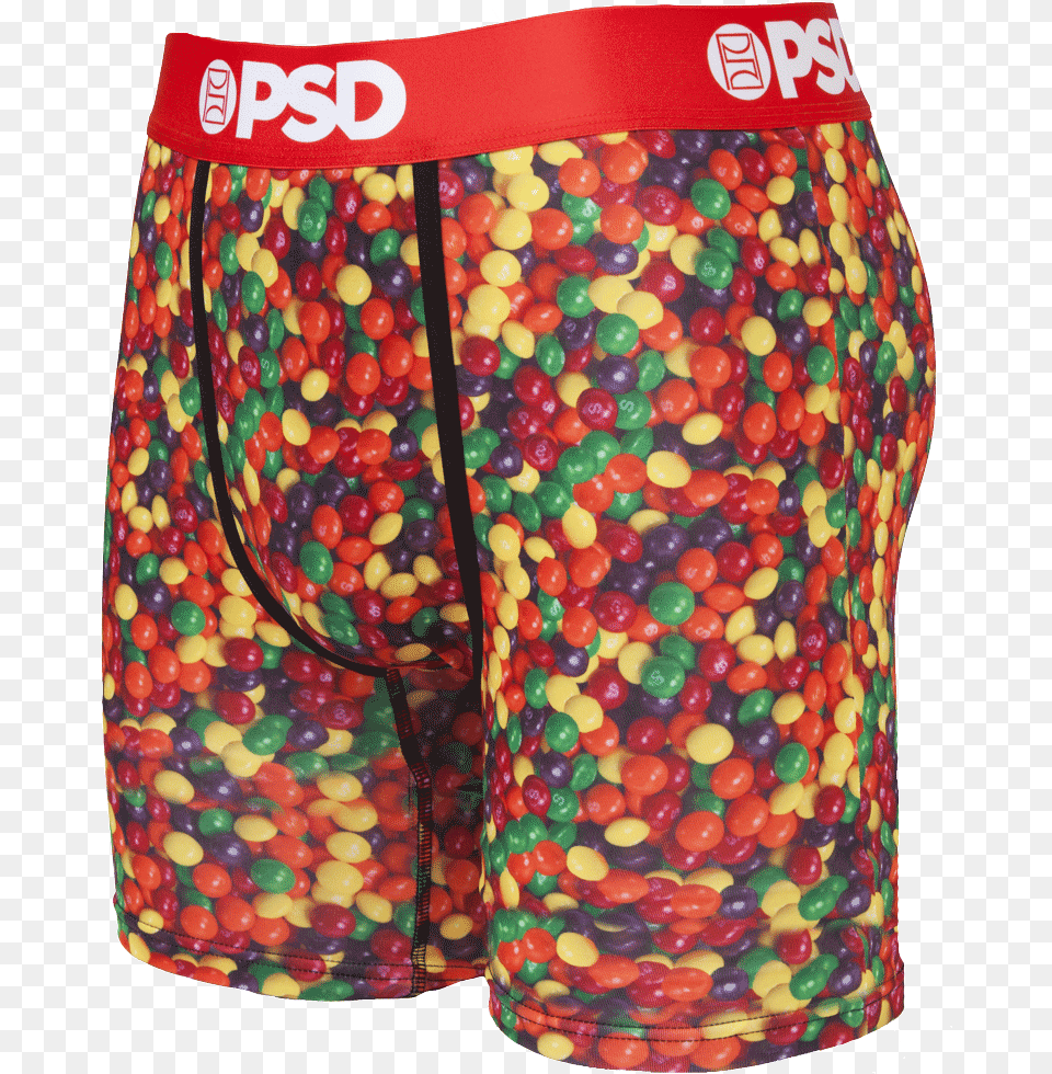 Psd Mens Underwear Kyrie Irving Skittles Boxer Briefstrunks Board Short, Food, Sweets, Candy Free Png