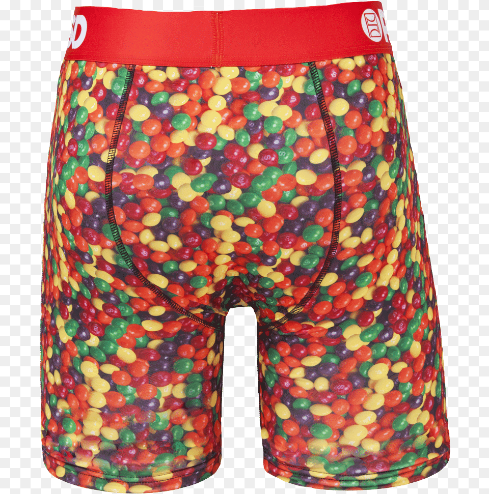 Psd Mens Underwear Kyrie Irving Skittles Boxer Briefstrunks Board Short, Food, Sweets, Birthday Cake, Cake Png Image
