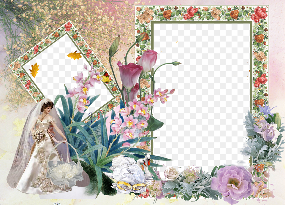 Psd Photo Templates Wedding Frame New Photo Frames, Art, Collage, Adult, Person Png