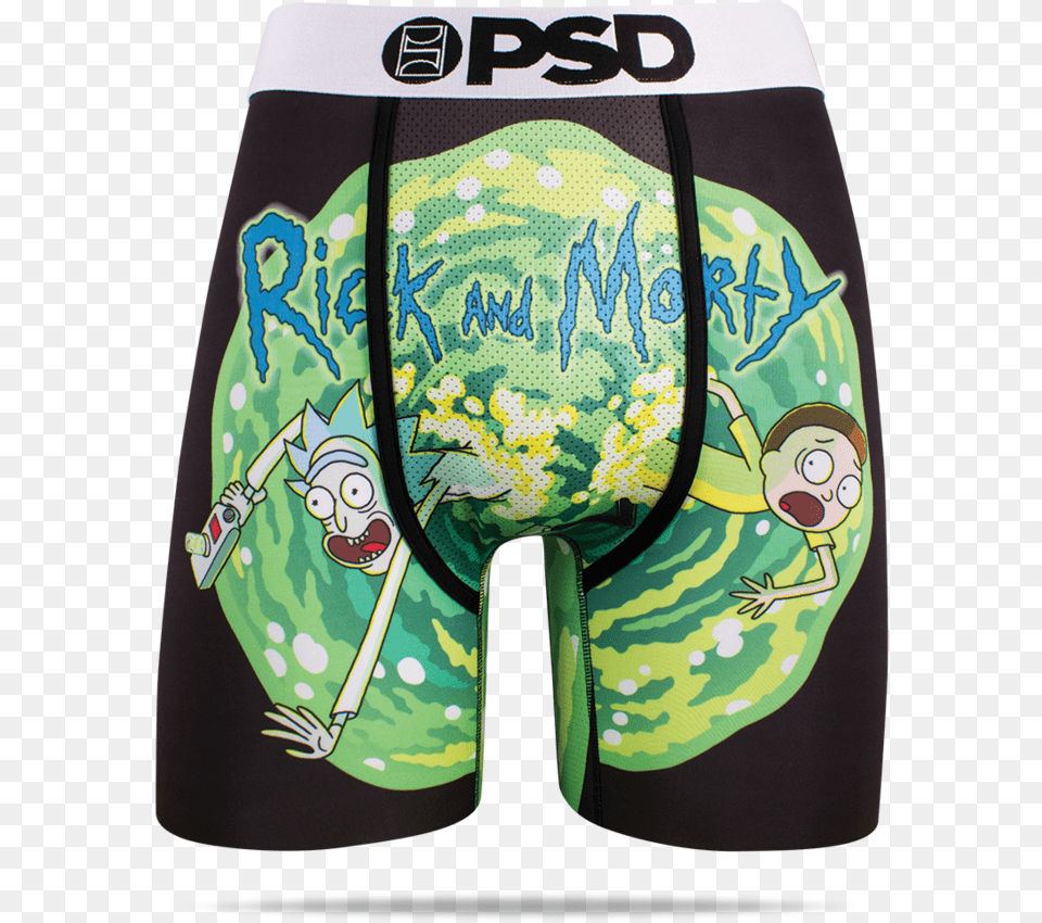 Psd Rick And Morty Underwear, Clothing, Swimming Trunks, Face, Head Free Png Download