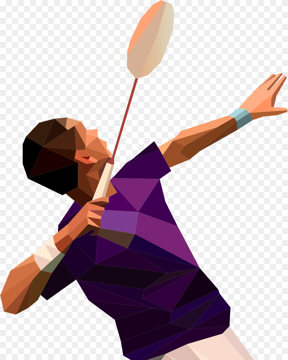 Psd To Html Badminton Player Vector, Formal Wear, People, Person, Art Free Png Download