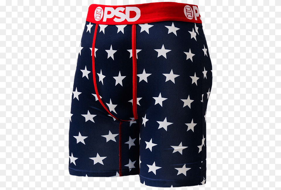 Psd Underwear Jimmy Butler Star Spangle American Flag Board Short, Clothing, Shorts, Swimming Trunks Png Image