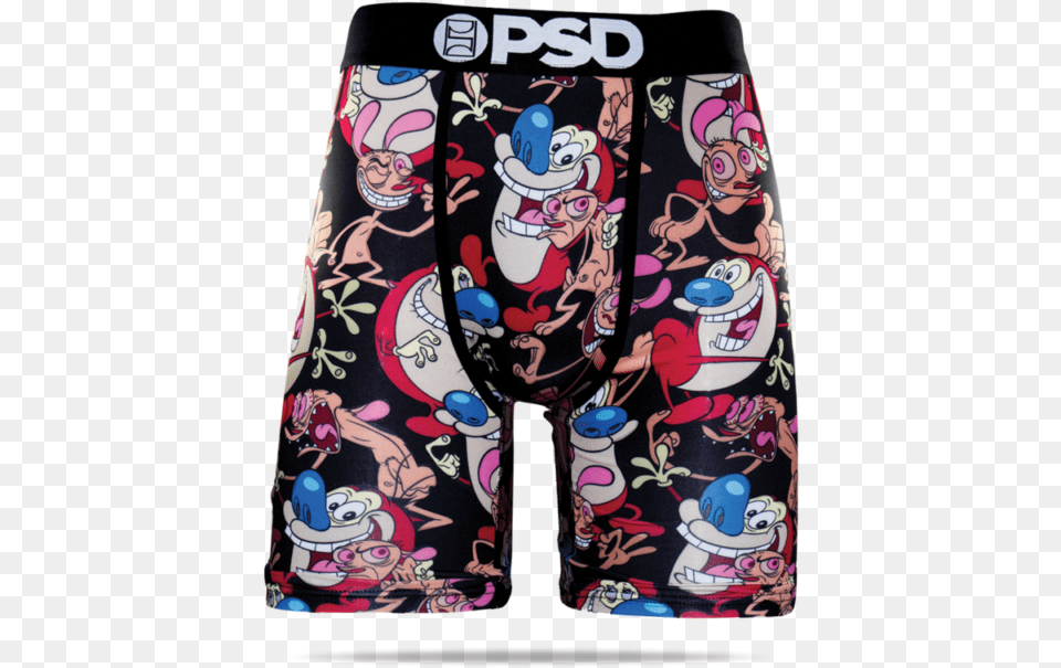 Psd Underwear Ren Amp Stimpy Boxer Brief Psd Abstract Lion Medium Org, Clothing, Swimming Trunks, Can, Tin Free Transparent Png