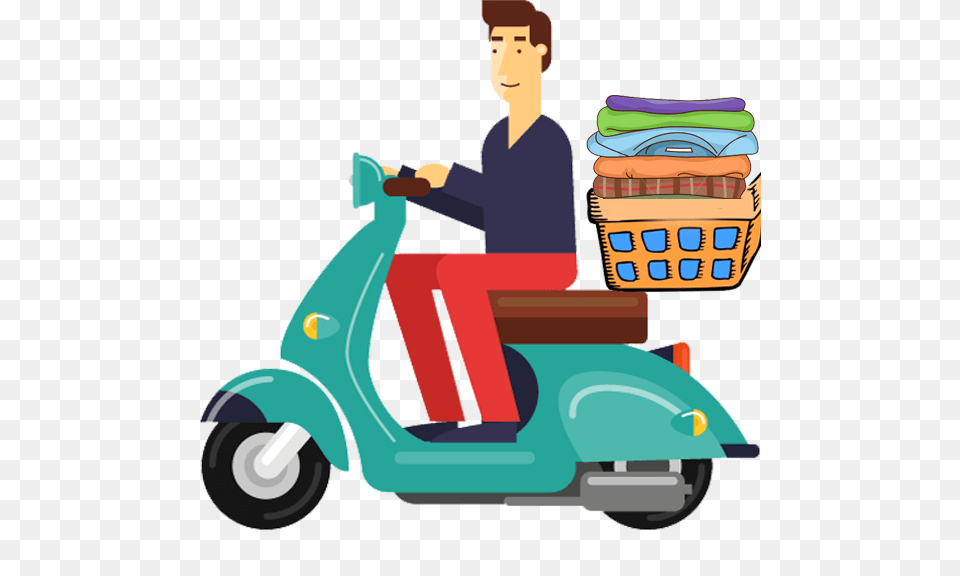 Psi Laundry, Vehicle, Transportation, Scooter, Wheel Png Image