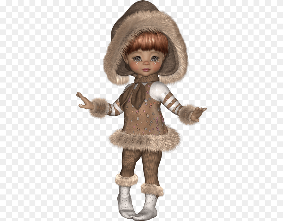 Psp Dolls Pink Winter Isabel Tauste, Doll, Toy, Baby, Person Free Png Download