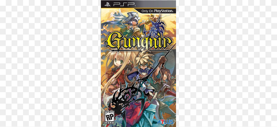 Psp Game Gungnir Us Fixed Gungnir Psp Cover, Book, Comics, Publication, Adult Free Png