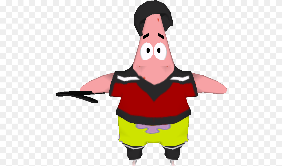 Psp Spongebobu0027s Truth Or Square Patrick Star Hockey Cartoon, Baby, Person, Clothing, Hat Free Transparent Png