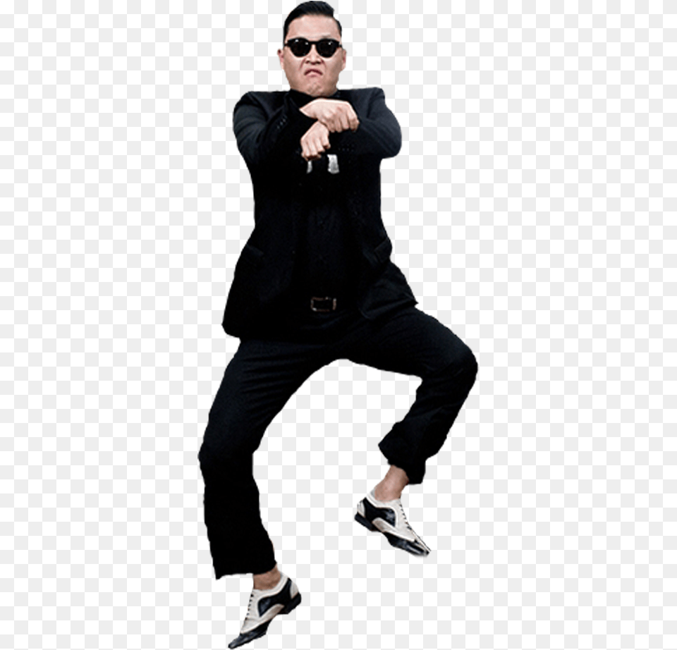 Psy Gangnam Style Transparent Dance Gif, Suit, Shoe, Clothing, Formal Wear Png