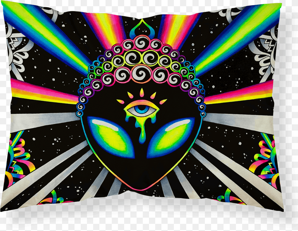 Psy Vibez Pillowcase Pillowcase Electro Threadsclass Electro Threads, Cushion, Home Decor, Pattern, Art Free Png