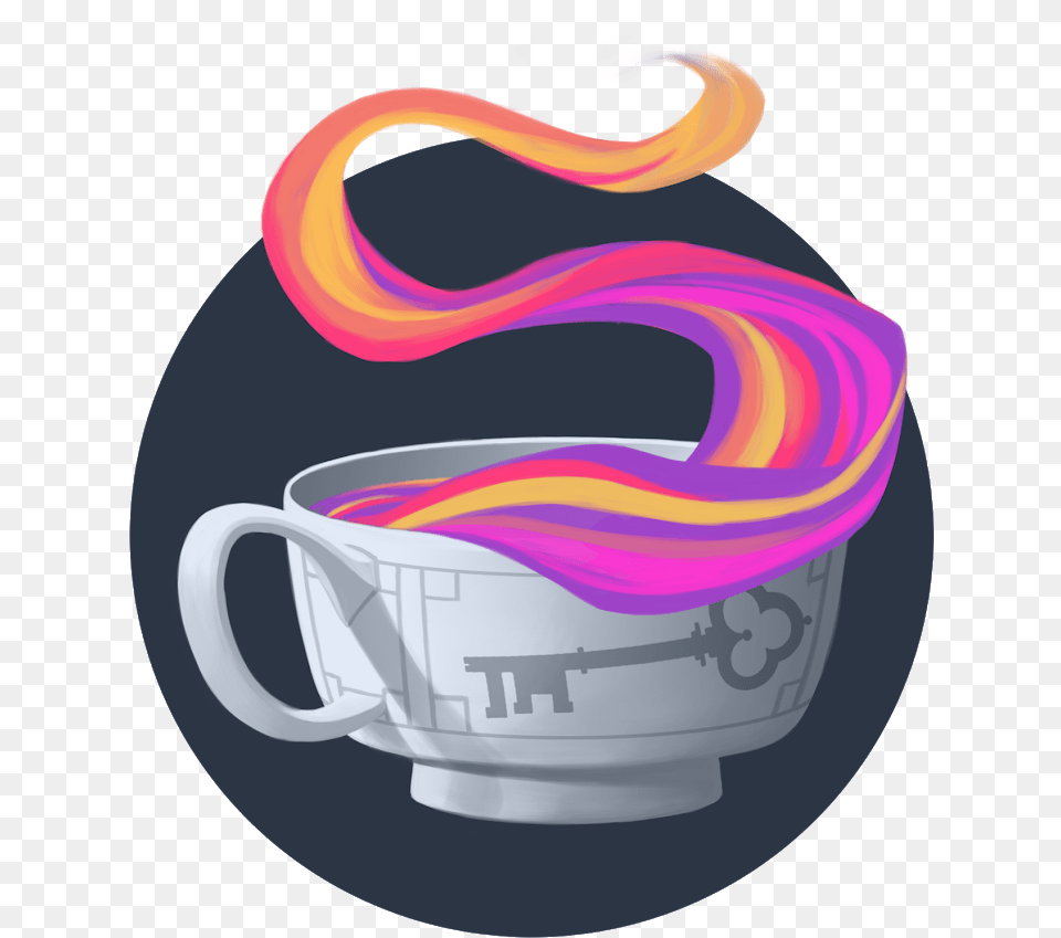 Psychedelic, Cup, Purple, Beverage, Coffee Free Transparent Png