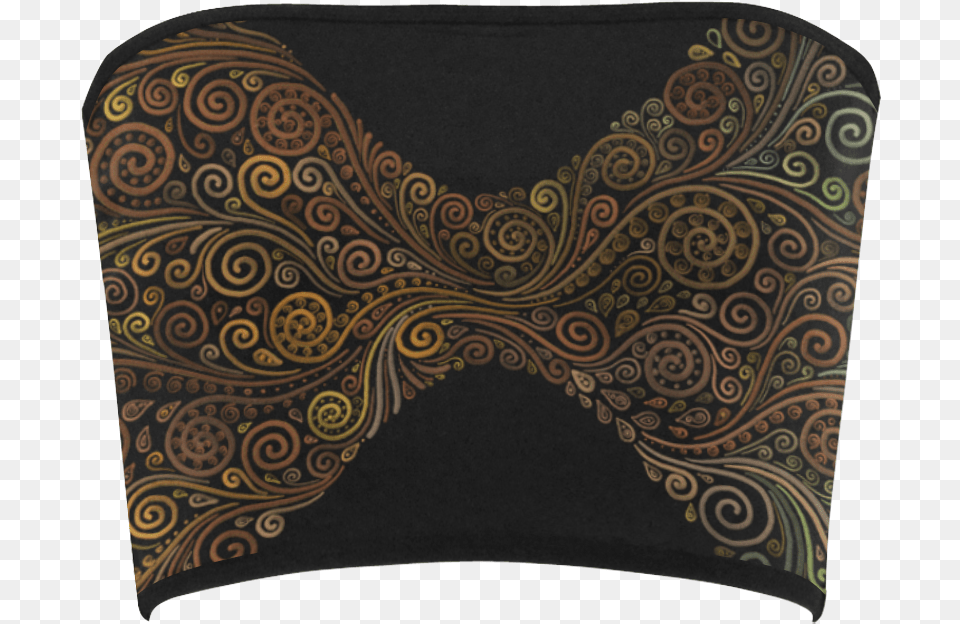 Psychedelic 3d Sand Clock Bandeau Top Paisley, Cushion, Home Decor, Pattern, Art Free Png Download