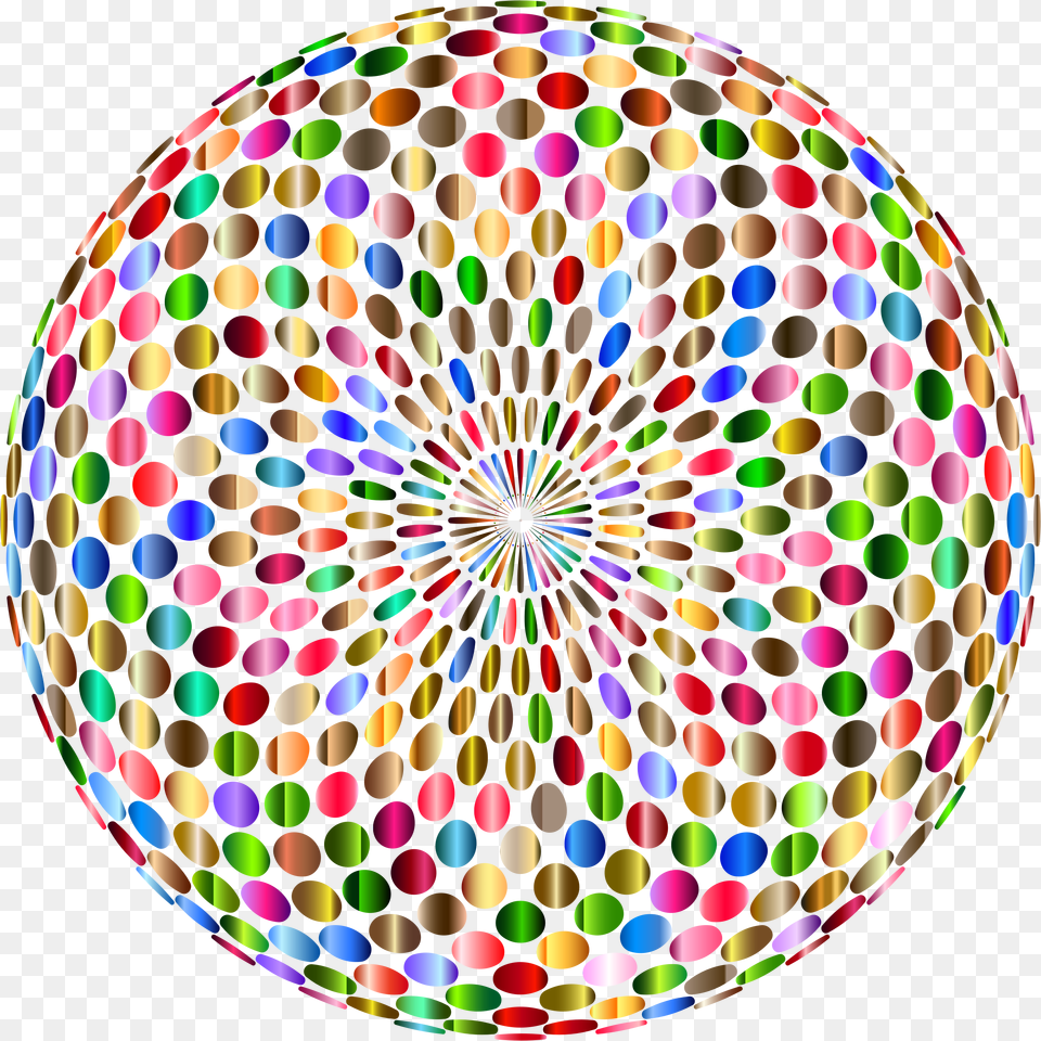 Psychedelic Chromatic Disco Ball No Background Icons, Sphere, Pattern, Spiral Free Transparent Png