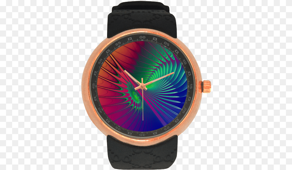 Psychedelic Fractal Spiral Watch, Arm, Body Part, Person, Wristwatch Png Image