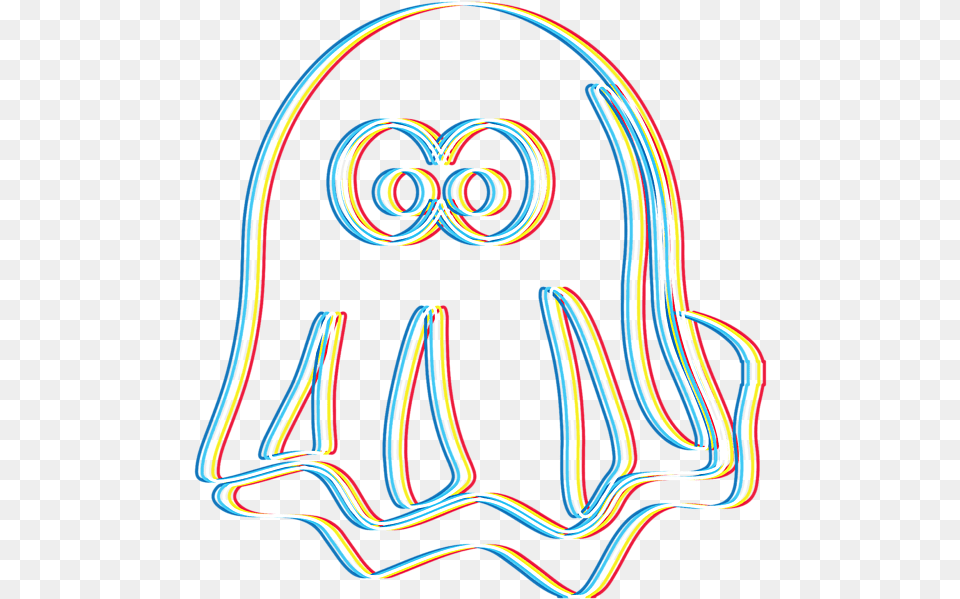 Psychedelic Ghost Ghouls Spirits Dot, Light, Neon Png Image