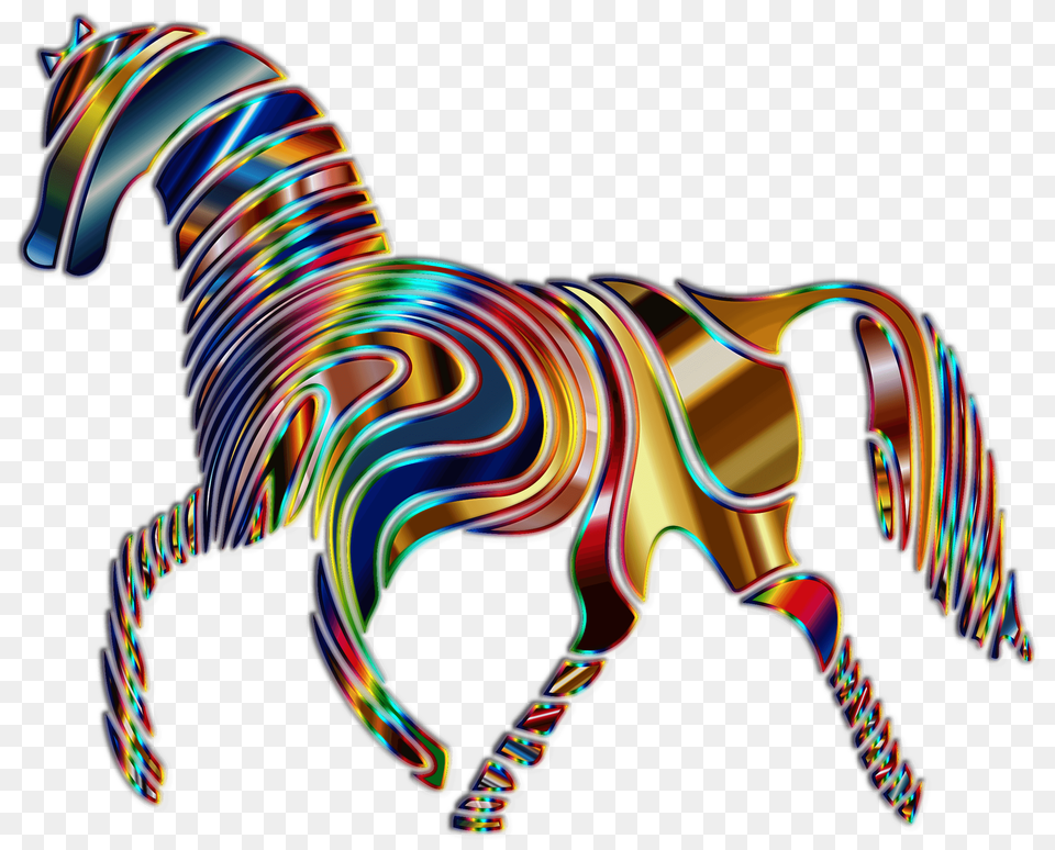 Psychedelic Horse, Art, Animal Free Png Download