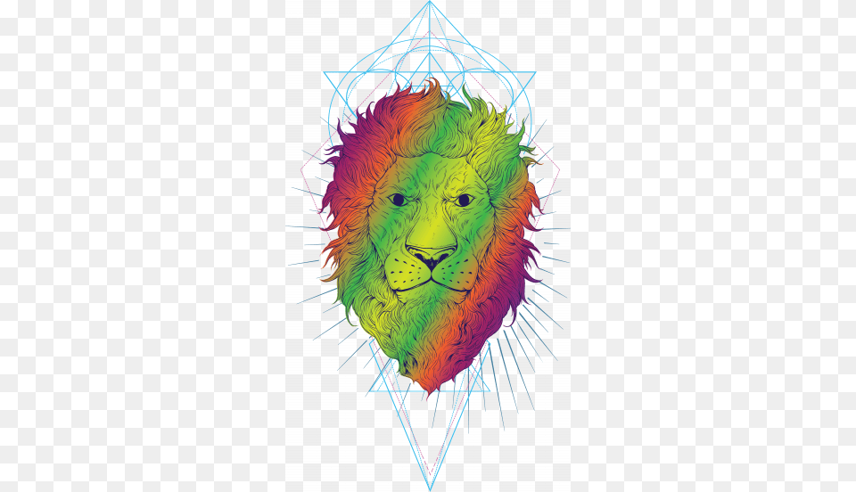 Psychedelic Lion Lion, Graphics, Pattern, Art, Modern Art Free Png Download