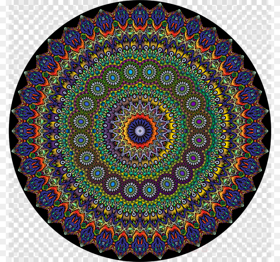 Psychedelic Mandala Clipart Mandala Clip Art Mandala Psychedelic, Home Decor, Pattern, Accessories, Ornament Png