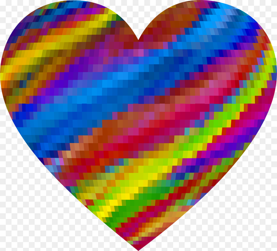 Psychedelic Mosaic Heart Icons, Person Free Transparent Png