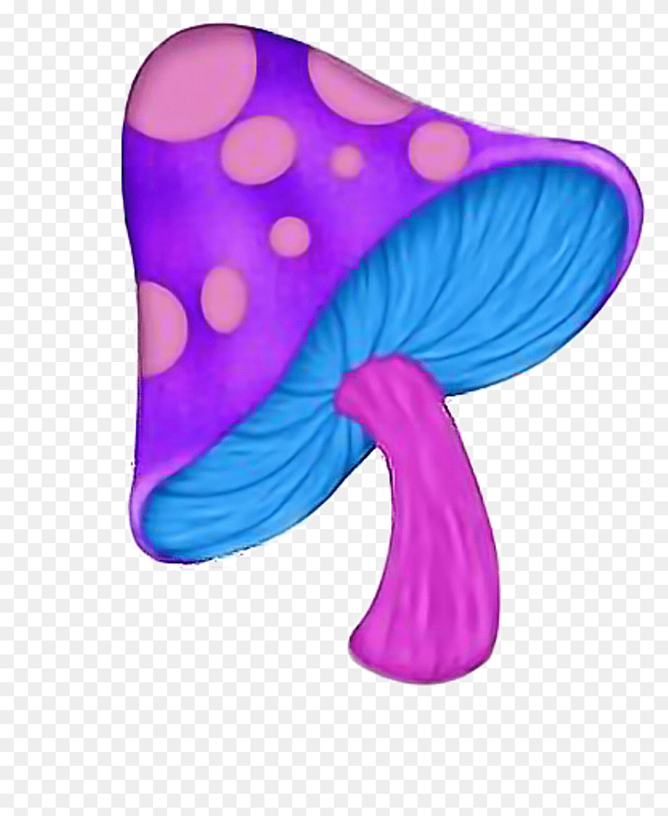 Psychedelic Mushroom Trippy Shroom Ftestickers Freetoed Trippy Mushroom, Purple, Agaric, Baby, Fungus Free Png Download