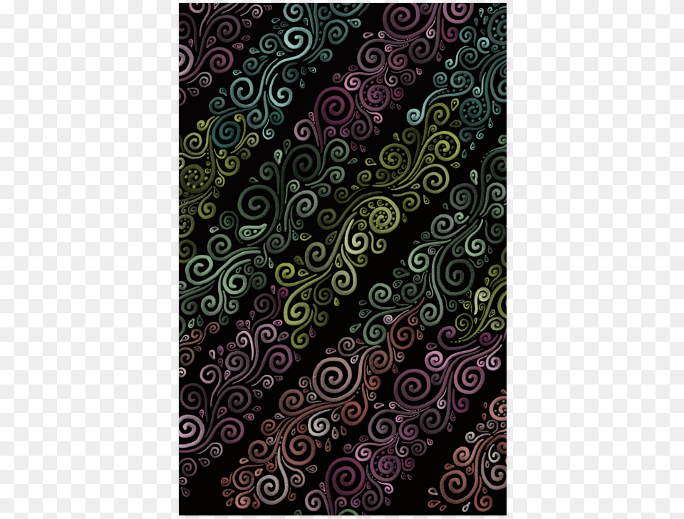 Psychedelic Pastel Rainbow Poster 23 X36 Paisley, Pattern, Art, Floral Design, Graphics Free Transparent Png