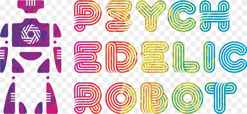 Psychedelic Robot Dallas, Light, Pattern Png