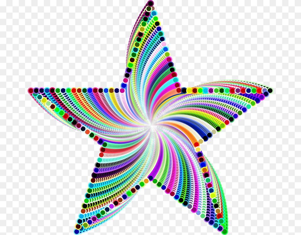 Psychedelic Star Design, Pattern, Accessories, Fractal, Ornament Free Transparent Png