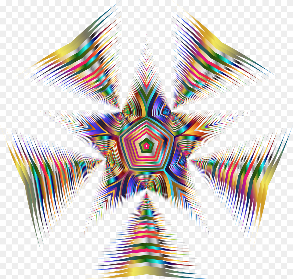 Psychedelic Star Download Portable Network Graphics, Accessories, Fractal, Ornament, Pattern Png Image