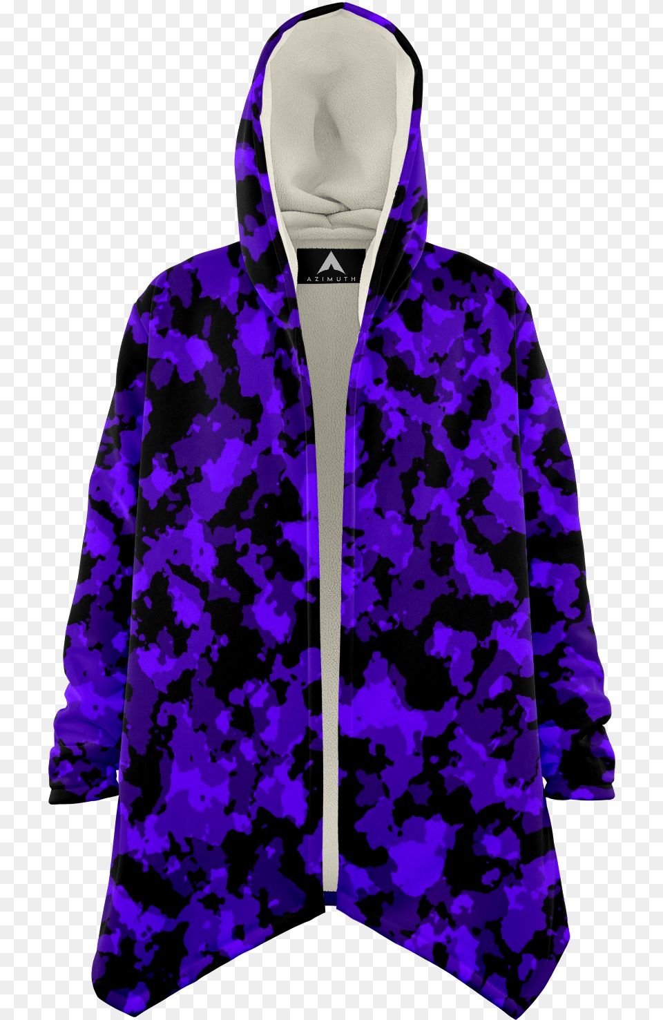 Psychedelic Waves Colorful Edm Rave Festival Sherpa Lined Cloak, Hoodie, Clothing, Coat, Sweatshirt Free Png