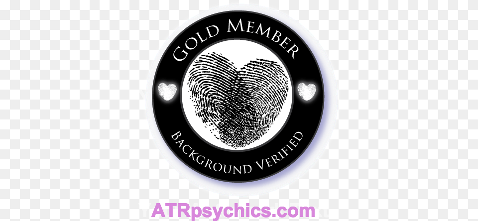 Psychic Website Seal Gold Member With Background Check Label, Logo, Disk Free Png Download
