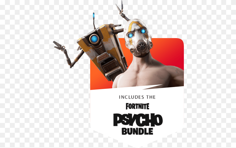 Psycho Bandit Fortnite, Robot, Adult, Male, Man Png