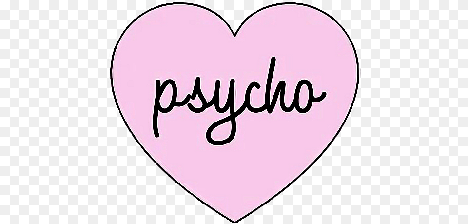 Psycho Heart Love Pastel Pastelgoth Goth Kawaii Ddlgfre Heart, Text Png