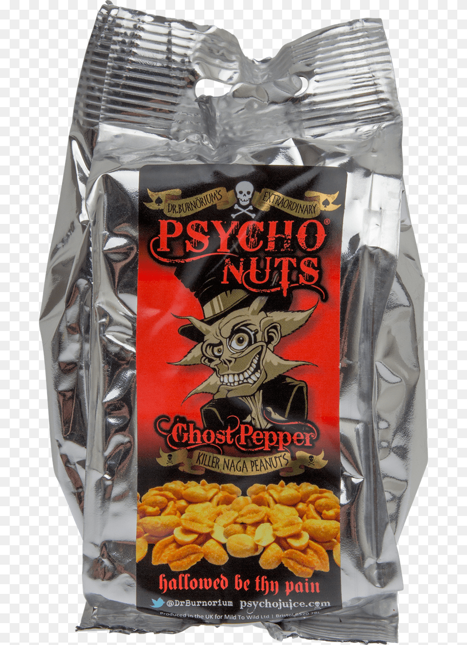 Psycho Nuts Ghost Pepper Psycho Nuts Pack Of, Food, Snack, Aluminium Free Transparent Png