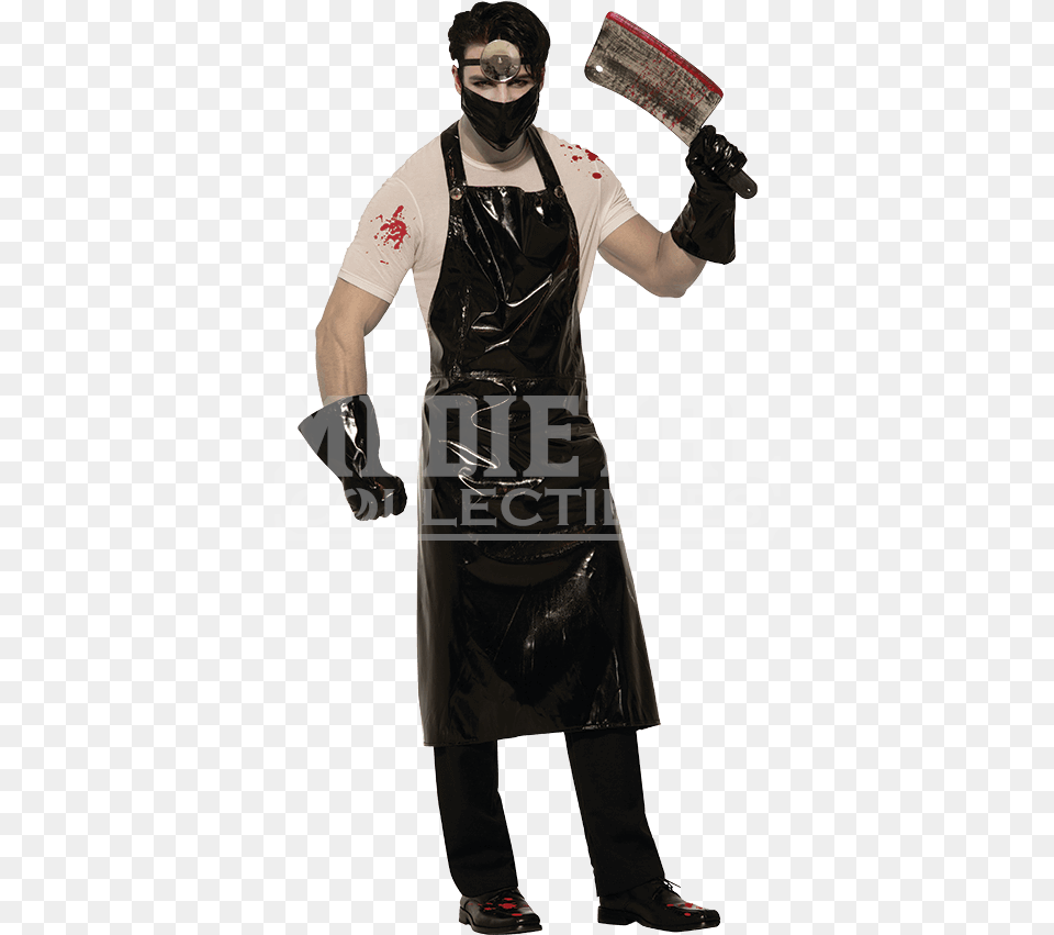 Psycho Surgeon Costume Serial Killer Costume, Clothing, Coat, Adult, Glove Free Png