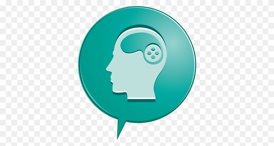 Psychology Bubble Icon, Face, Head, Person, Disk Png