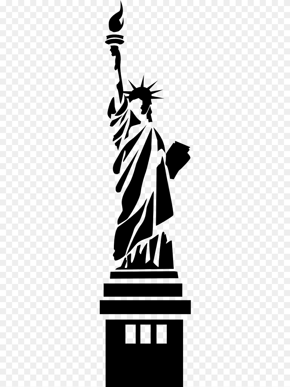 Psychology Today Statue Of Liberty Black, Gray Free Transparent Png