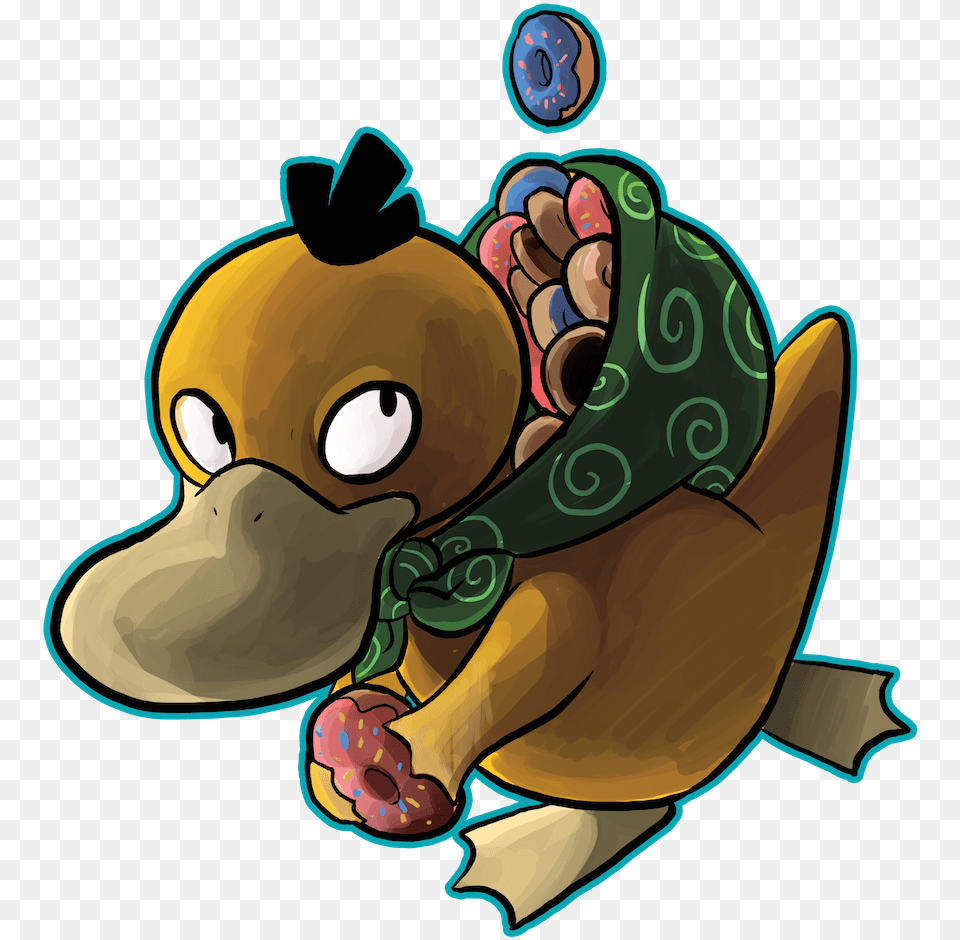 Psyduck Cartoon, Animal, Canine, Dog, Hound Png Image