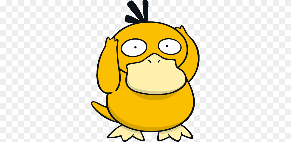 Psyduck From The Official Artwork Set For Psyduck, Nature, Outdoors, Snow, Snowman Free Transparent Png