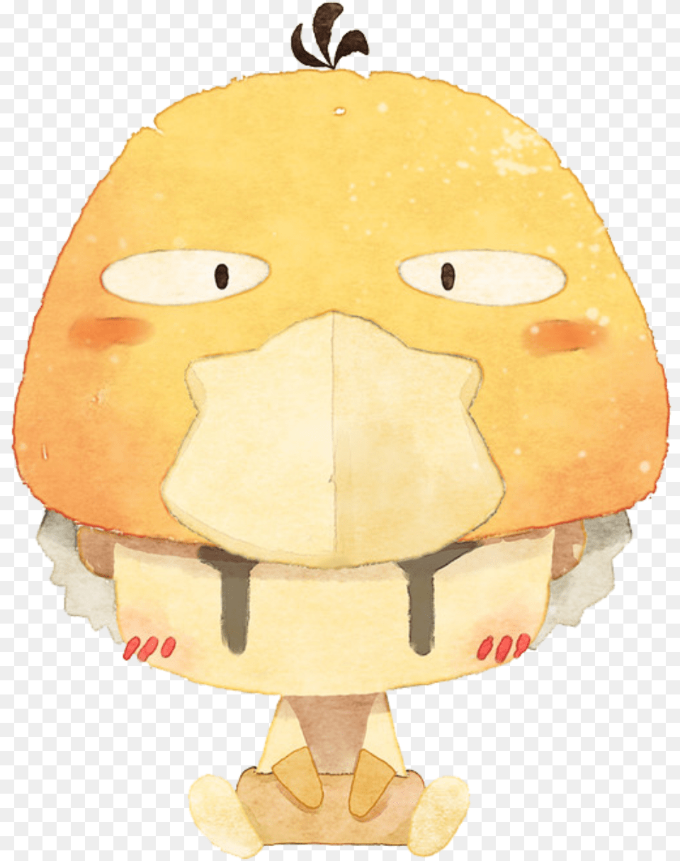 Psyduck Illustration, Baby, Person, Plush, Toy Free Png