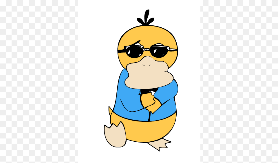 Psyduck Oppa Gangnam Style, Cartoon, Accessories, Sunglasses, Baby Png