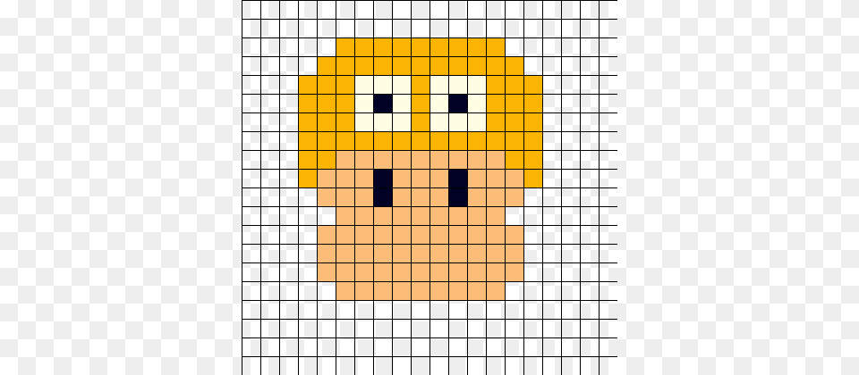 Psyduck Perler Bead Pattern Bead Sprite Minecraft Pixel Art Gameboy, Game Free Png Download