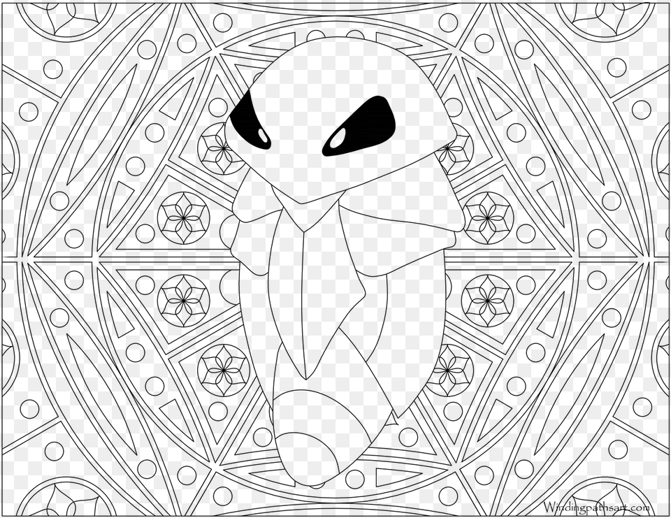 Psyduck Pokemon Coloring Pages, Gray Free Png Download