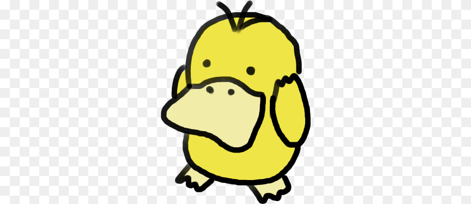 Psyduck Psykokwak Pokemon Character Cartoon, Animal, Beak, Bird, Ball Free Png