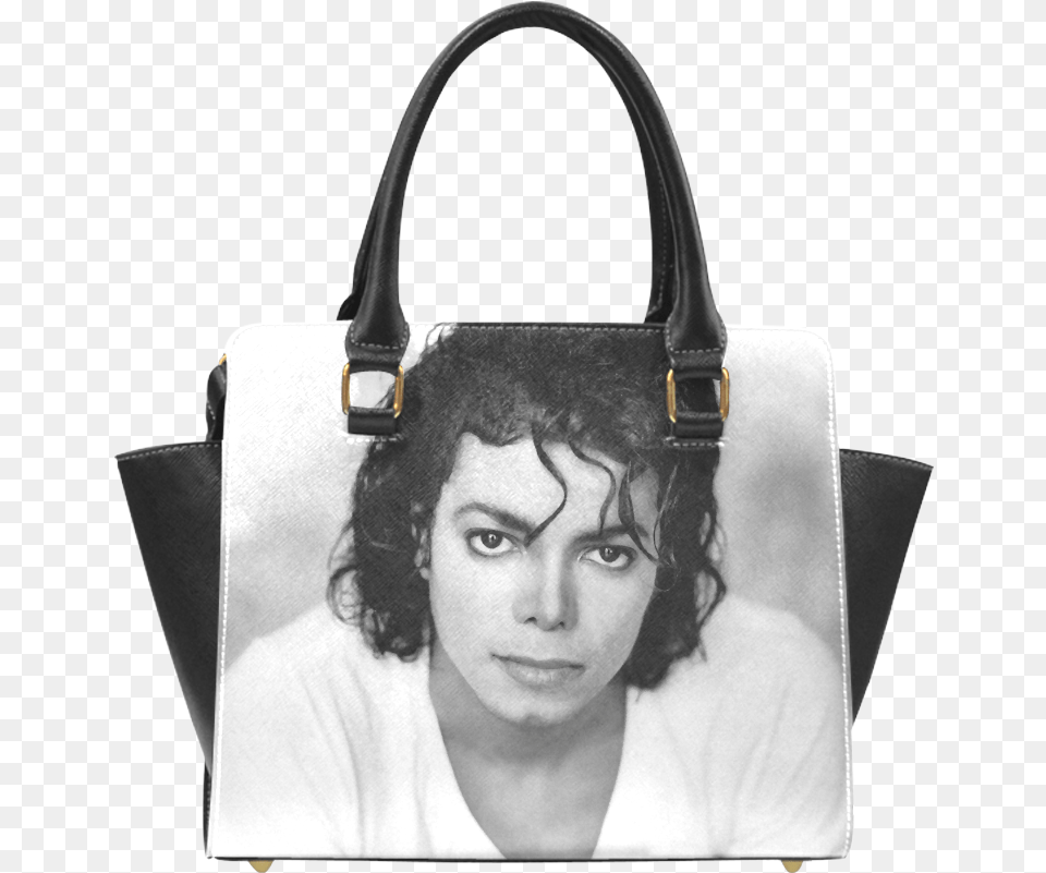 Psylocke Leather Designer Handbag With Michael Jacksons Michael Jackson, Accessories, Purse, Bag, Face Free Transparent Png