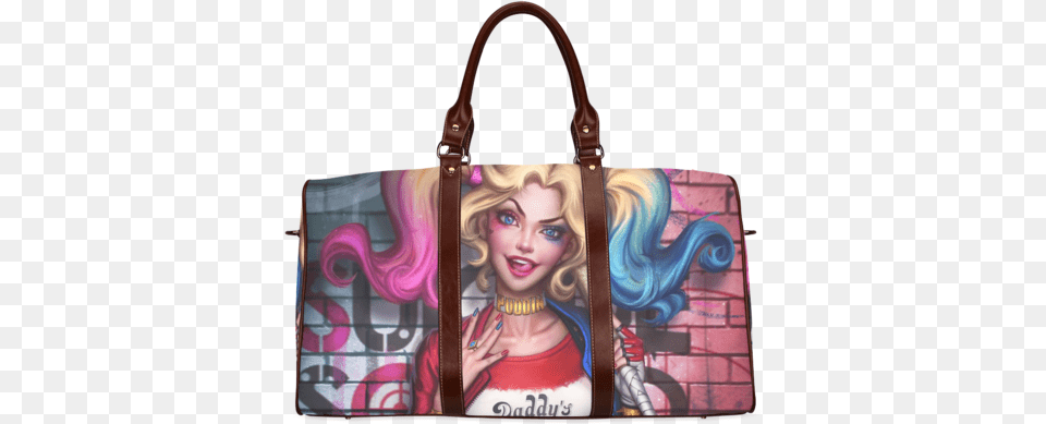 Psylocke Waterproof Handbag For Travel Use With Harley Harley Quinn Suicide Squad Superheroes Movie Poster, Accessories, Purse, Bag, Female Free Png